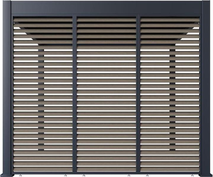 Immagine prodotto Weide Parete a doghe in legno per pergola, antracite (6 cm, 113 cm)