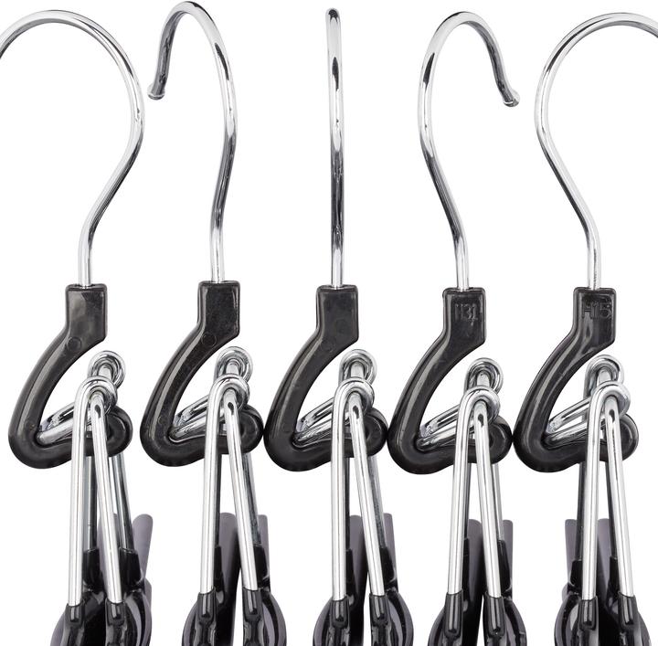 Actual product image Relaxdays Pants Hangers, Swivel Hooks (10 x)