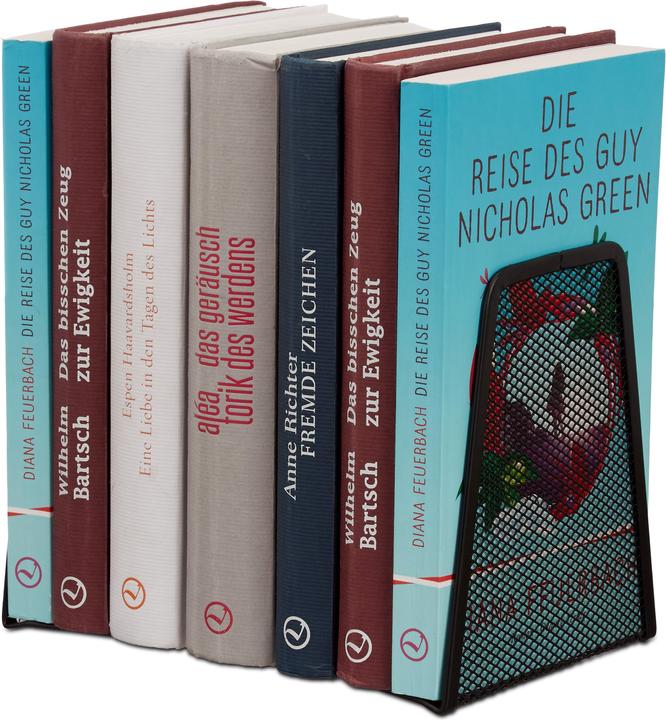 Actual product image Relaxdays Set of 2 Bookends for Shelves (12.5 x 9 x 14.5 cm)