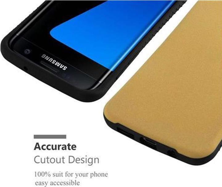 Actual product image Cadorabo Hard Cover Hybrid Rubberized (Samsung Galaxy S7 Edge)