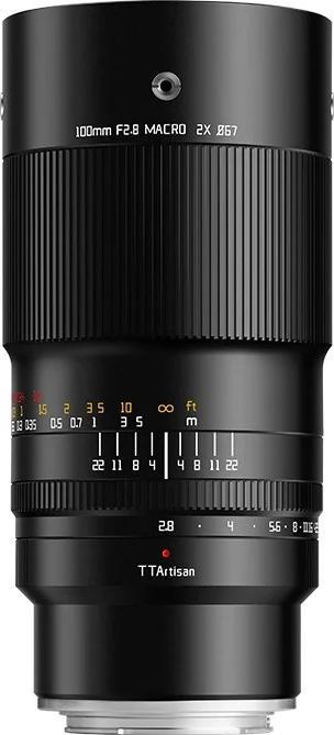 TTArtisan 100mm F2.8 Makro kompatibel mit Fuji X (Fujica-X, Vollformat)
