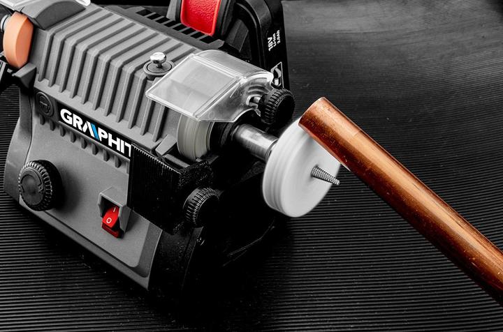 Produktbild Graphite 3 in 1 Mini-Akkuschleifer - Tischschleifer, Polierer, Schleifer mit biegsamer Welle (Multischleifer)