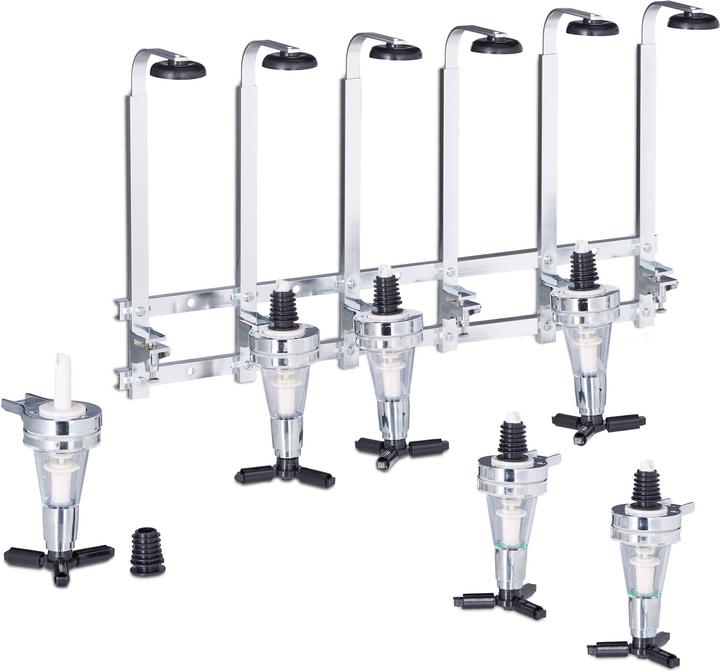 Actual product image Relaxdays Wall-Mount Bar Butler (Dosing spout + pourer)