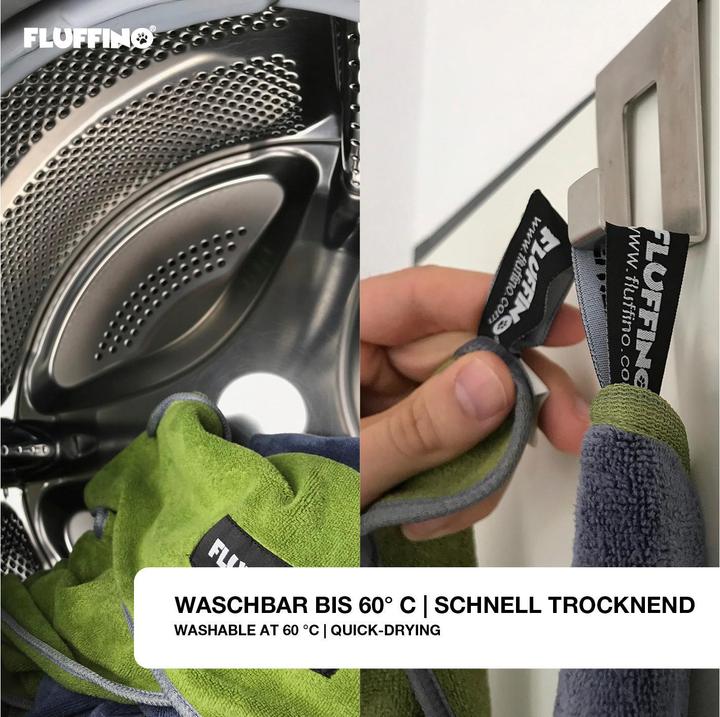 Produktbild Fluffino 2er-Set-Hundehandtuch (L, Hundemantel)