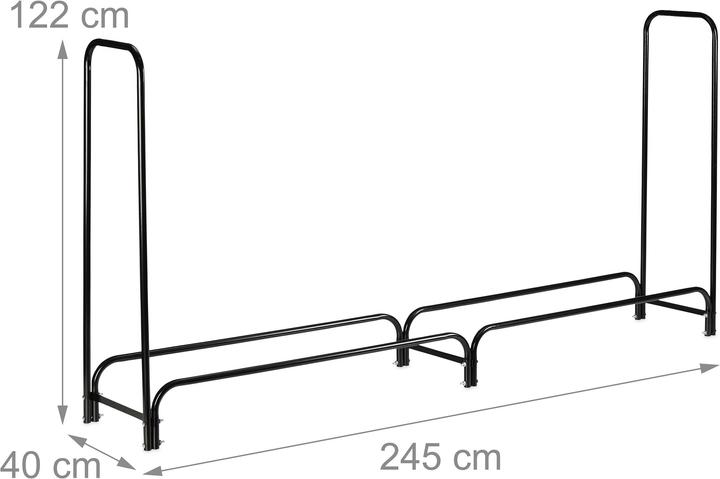 Image du produit Relaxdays Etagère de cheminée (245 x 40 x 122 cm)