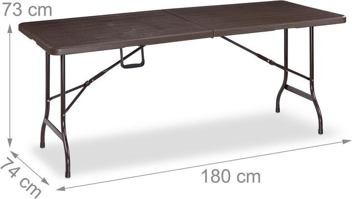 Image du produit Relaxdays Table de jardin (180 cm)