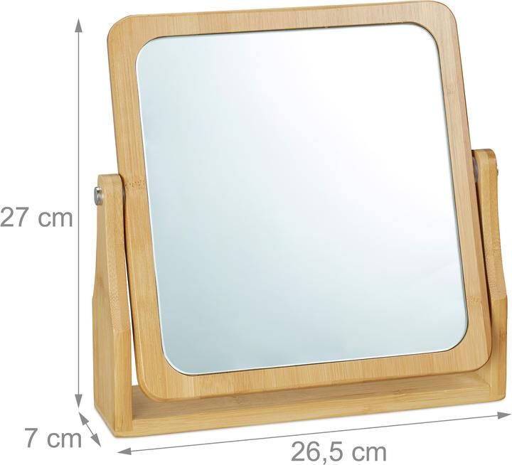 Actual product image Relaxdays Freestanding Cosmetic Mirror (26.5 x 7 x 27 cm)
