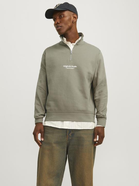Produktbild Jack & Jones Text Sweatshirt mit halbem Reissverschluss Sweatshirt mit halbem Reissverschluss (XXL)