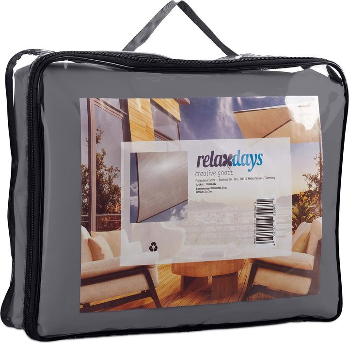 Image du produit Relaxdays Grey Rectangular Awning (300 x 200 x 0,5 cm)