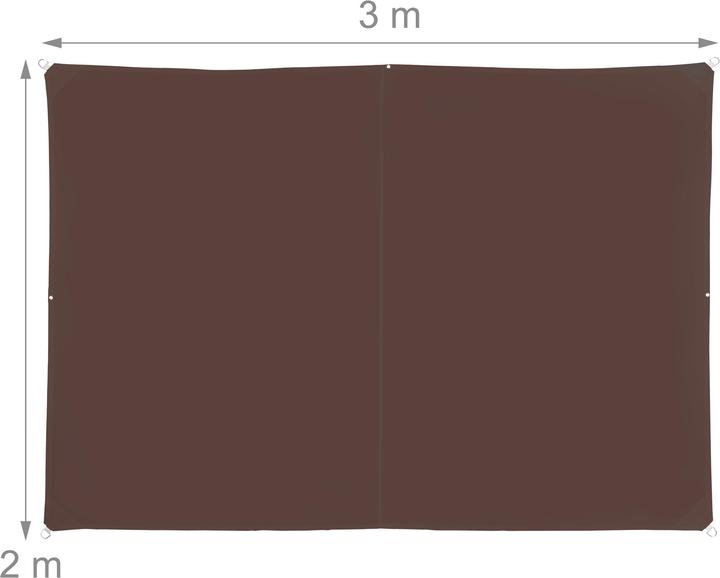 Image du produit Relaxdays Voile d'ombrage rectangle (300 x 200 x 0,5 cm)
