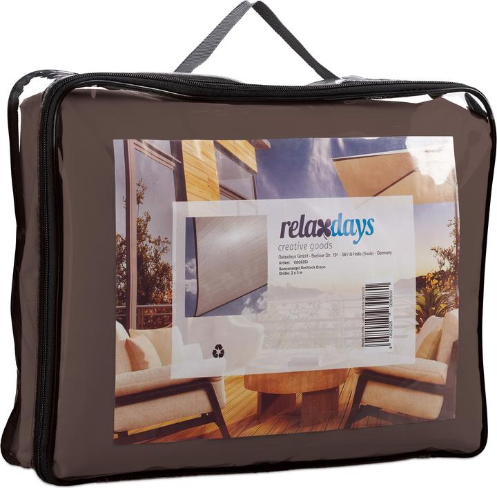 Image du produit Relaxdays Voile d'ombrage rectangle (300 x 200 x 0,5 cm)