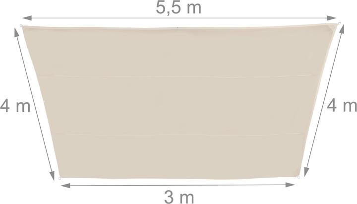 Productafbeelding Relaxdays Luifel (550 x 400 x 0,5 cm)
