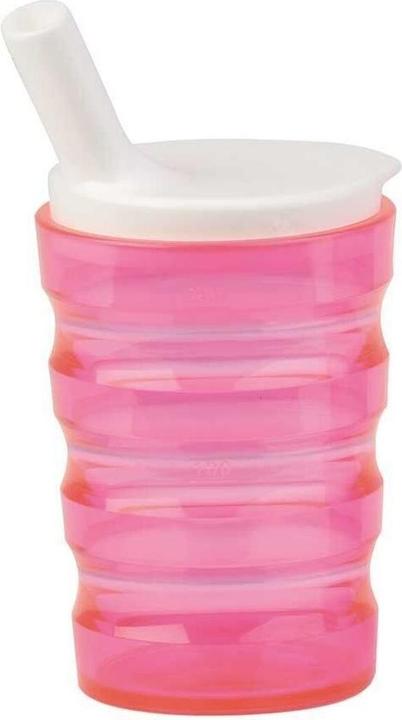Produktbild Sundo Rillenbecher auslaufsicher mit Deckel pink (0.20 l)