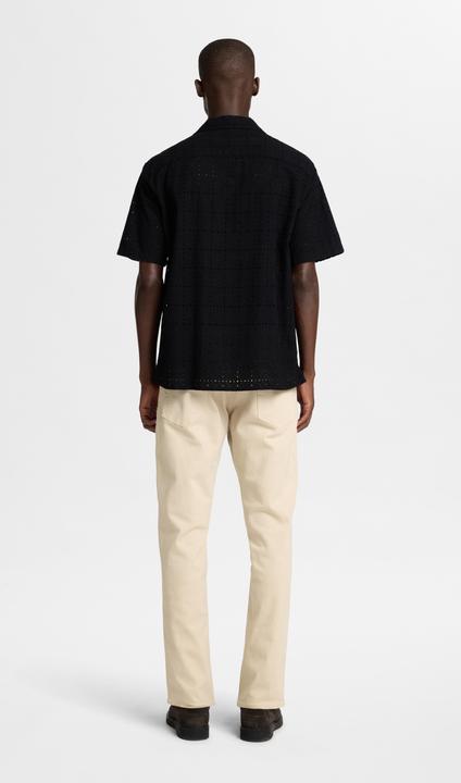 Actual product image Selected Homme Broderie Anglaise short-sleeved shirt (XL)