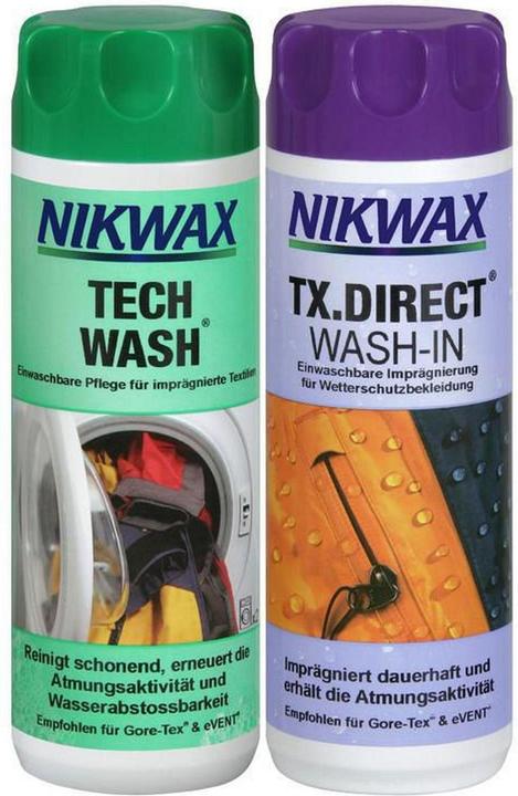 Produktbild Nikwax Set Tech Wash & TX.Direct Wash-In 2 x 300 ml (2 Waschgänge, Flüssigwaschmittel)
