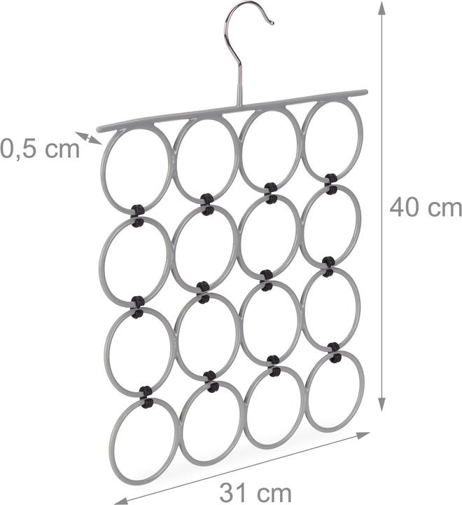 Actual product image Relaxdays Folding Scarf Holder (1 x)