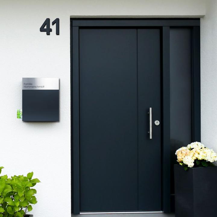 Immagine prodotto Mocavi Numeri civici HS20 moderni per la martellatura in acciaio inox.
