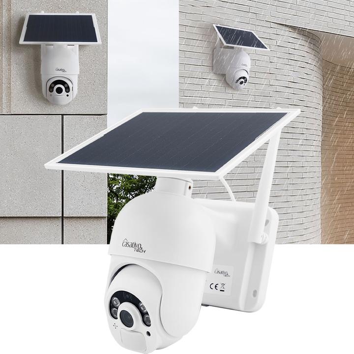 Immagine prodotto Casativo Telecamera di sorveglianza pan-tilt con full HD, batteria e pannello solare (1920 x 1080 Pixels)