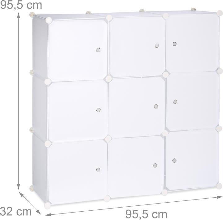Produktbild Relaxdays Regalsystem (32 x 95.5 x 95.5 cm)