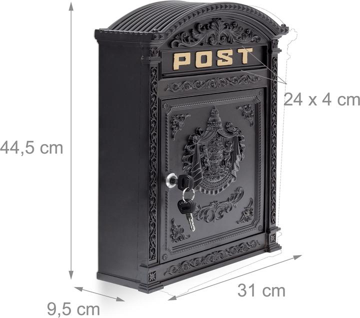 Actual product image Relaxdays Mailbox