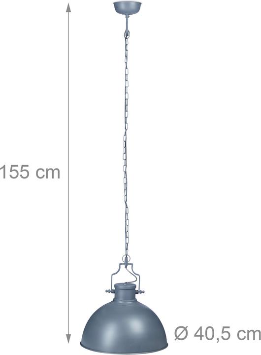 Immagine prodotto Relaxdays Lampadario stile industrial grande (E27)