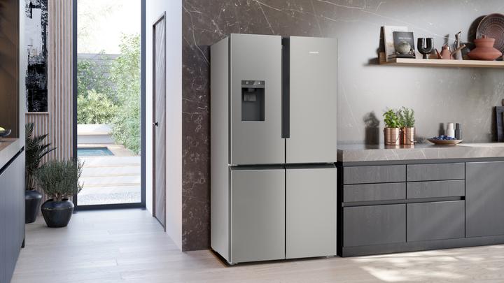 Produktbild Siemens iQ700, Kühl-Gefrier-Kombination, mehrtürig, 183 x 90.5 cm, Edelstahl antiFingerprint, KF96DPPEA (574 l)