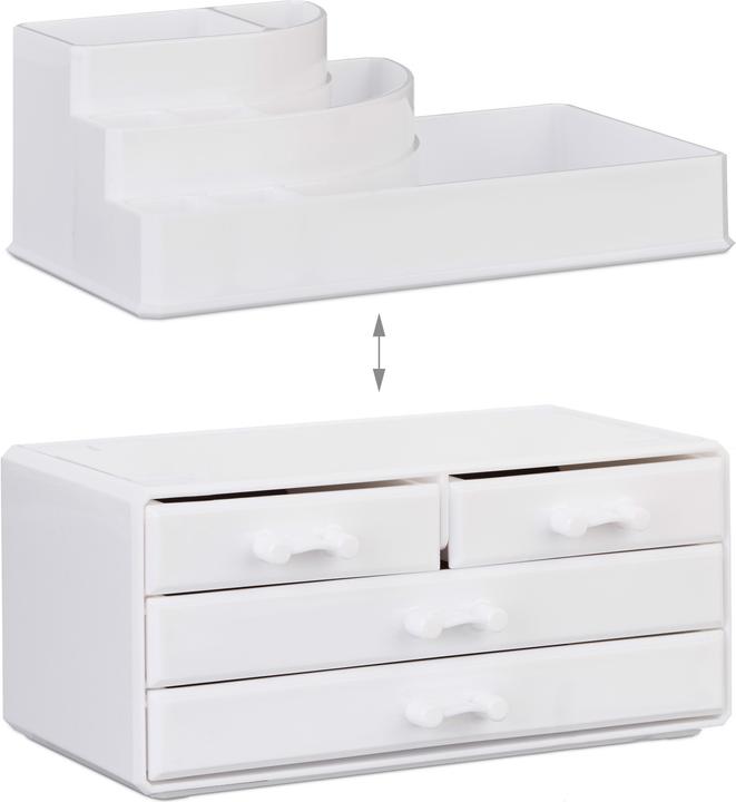 Actual product image Relaxdays Makeup Organizer with 4 Drawers
