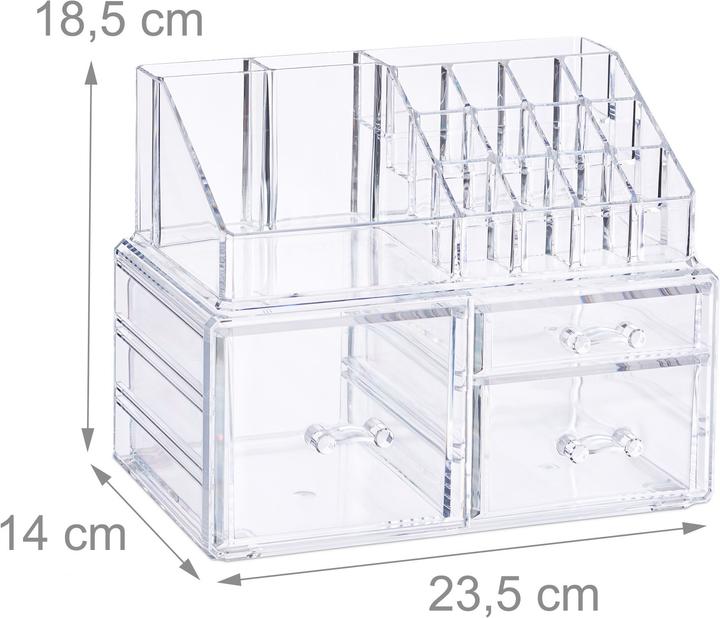 Actual product image Relaxdays Makeup Organiser with 3 Drawers