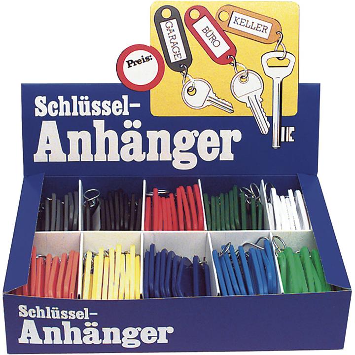 Alberts Key ring assortment, assorted colours 100 pieces
