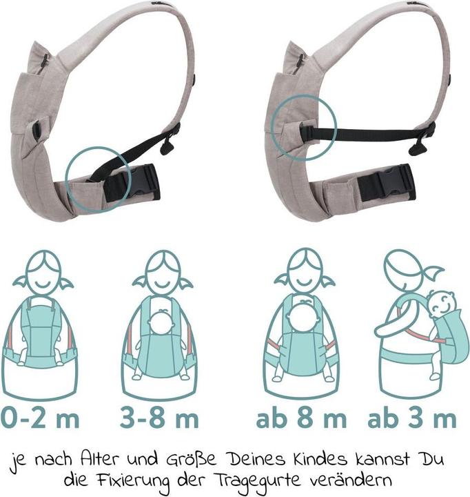 Actual product image Fillikid Baby carriers & slings Baby carrier Natural from 3.5 -20 kg