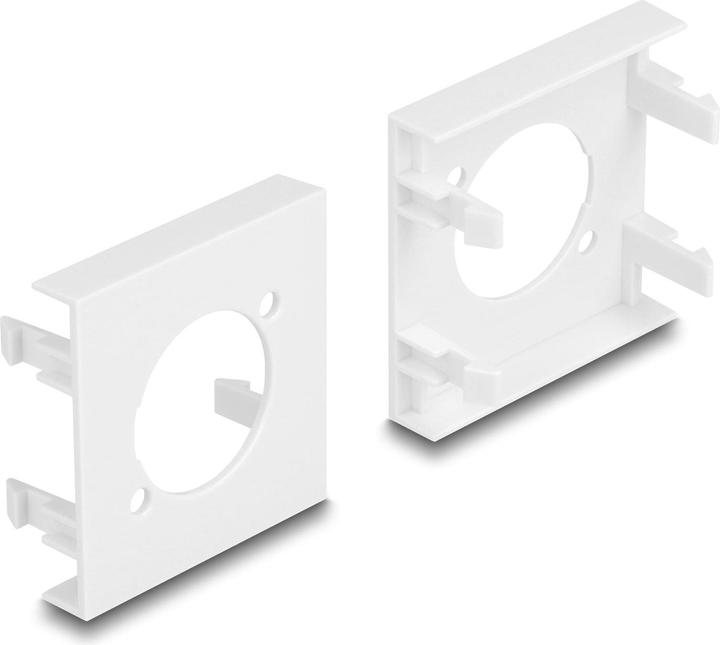 Delock Easy 45 Modulblende Loch-Ausschnitt D-Typ, 45 x 45 mm 5 Stück weiss