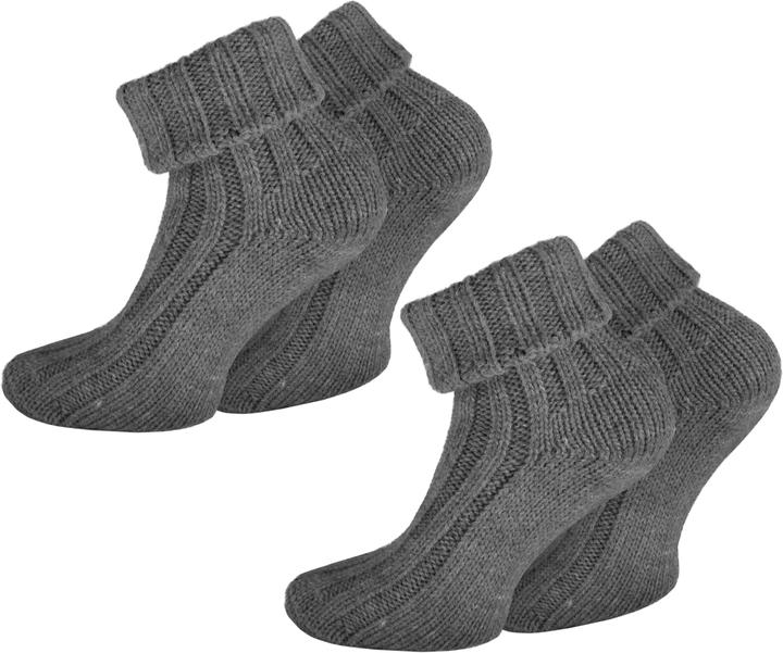 Normani 2 Paar Alpaka-Socken mit Umschlag