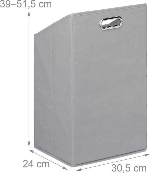 Immagine prodotto Relaxdays Mobiletto con cesto portabiancheria (40 x 30 x 95 cm)
