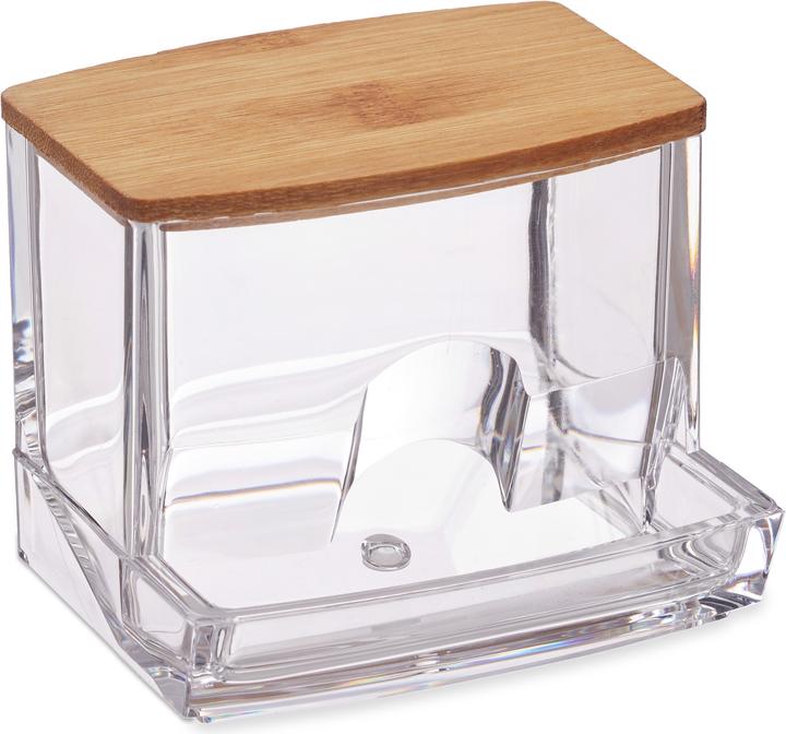 Actual product image Relaxdays Cotton Swab Storage Box