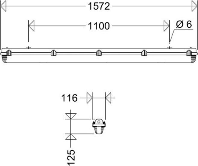 Immagine prodotto Schuch Luce Luce di emergenza a LED 161 15L34/1 MA (3440 lm)
