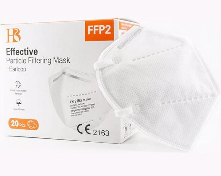 Actual product image Neutral FFP2 respirator mask (FFP2, 20 x)