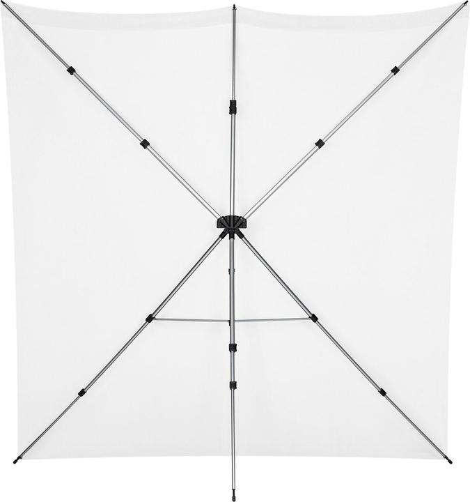 Actual product image Westcott X-Drop Pro - High-Key White (8' x 8') Wrinkle-Resistant Backdrop Kit, 2.4x2.4m (240 cm)
