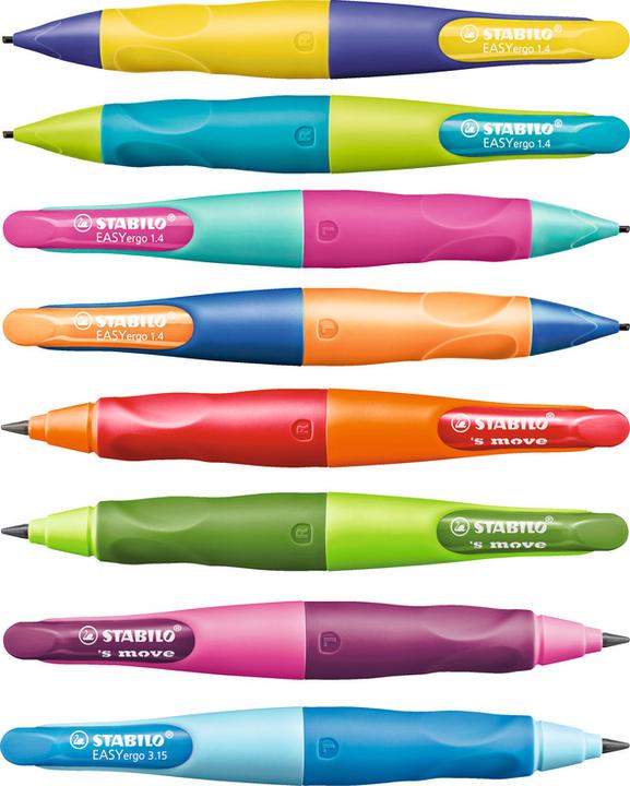 Actual product image STABILO EASYergo ergonomic mechanical pencil for right-handers HB (1.40 mm, HB, 5 x)