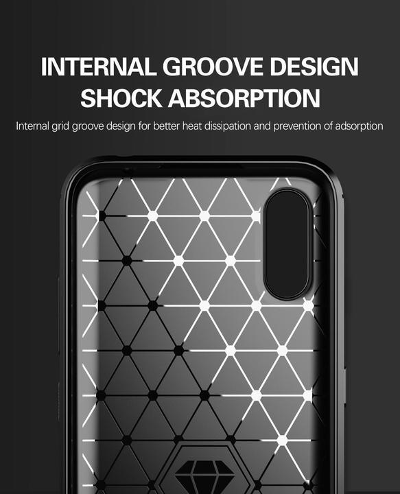Actual product image Cadorabo TPU Ultra Slim carbon stainless steel Combi Cover (Samsung Galaxy A01)