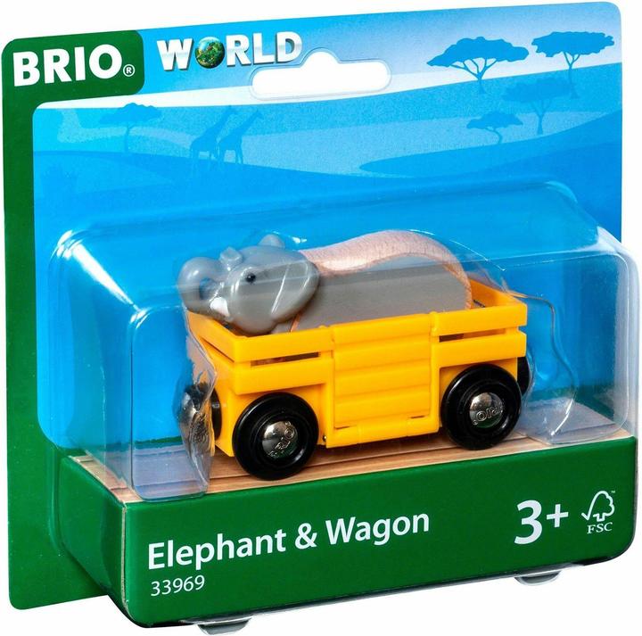 Produktbild Brio Elefant und Wagen