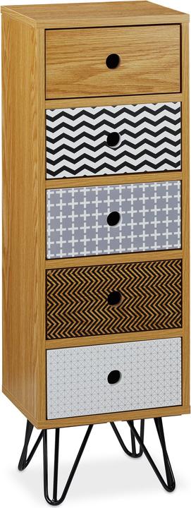 Produktbild Relaxdays Beistellschrank (30 x 25 x 90 cm)