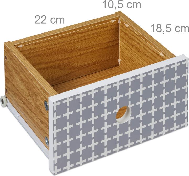 Produktbild Relaxdays Beistellschrank (30 x 25 x 90 cm)