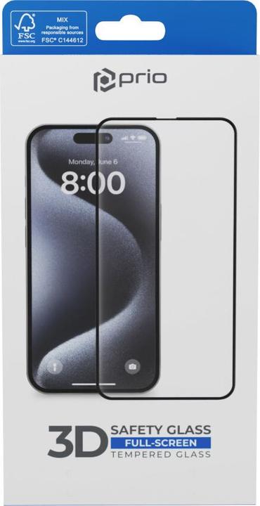 Image du produit prio Verre de protection d'écran 3D pour iPhone 8/7 blanc (1 pièce(s), Apple iPhone 8, Apple iPhone 7)