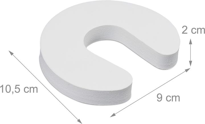 Actual product image Relaxdays Foam Door Stopper Set of 10 (10 Piece, 9 x 10.5 x 2 cm)