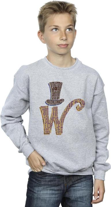 Immagine prodotto Willy Wonka & the Chocolate Factory W Logo Hat Felpa Ragazzi (140, 146)