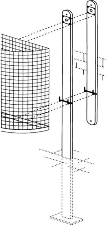 Actual product image HP Autozubehör Mounting rail for wastepaper baskets steel