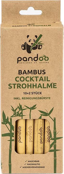 Produktbild Pandoo Cocktail-Strohhalm Bambus 12er (12 x)
