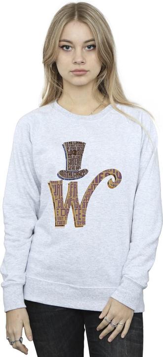 Immagine prodotto Willy Wonka & the Chocolate Factory W Logo Hat Felpa Donna (S)