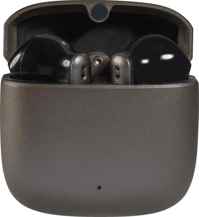 Immagine prodotto Vivanco Auricolari Bluetooth True Wireless, custodia in metallo, modalità a bassa latenza, antracite (180 h, Senza fili)
