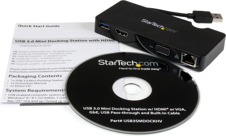 Immagine prodotto StarTech Laptop Mini Docking Station (USB-A, 1 Porti)